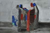 Watercolour five plastic bottles 200x134